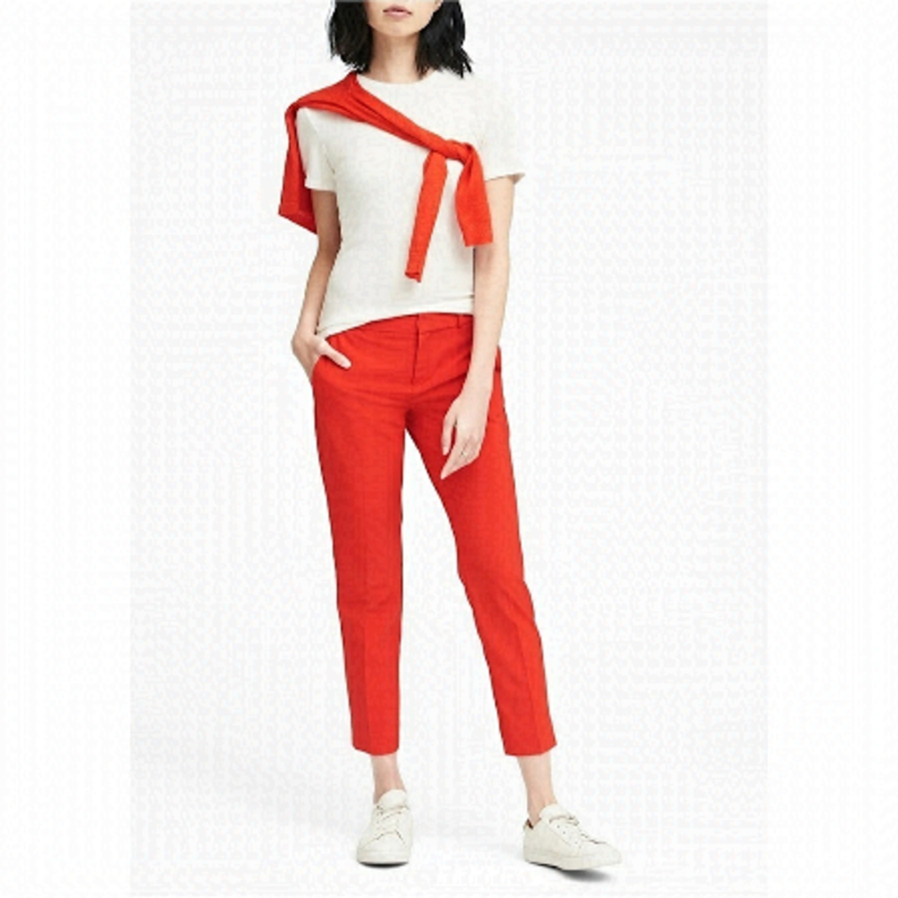 Banana Republic-“Avery” Sunset Orange Ankle Trouser (Size:2)